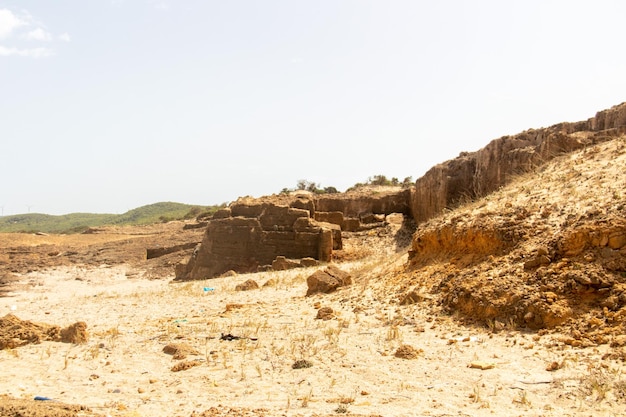 Mooie dag op het strand in Rimel Bizerte Tunesië