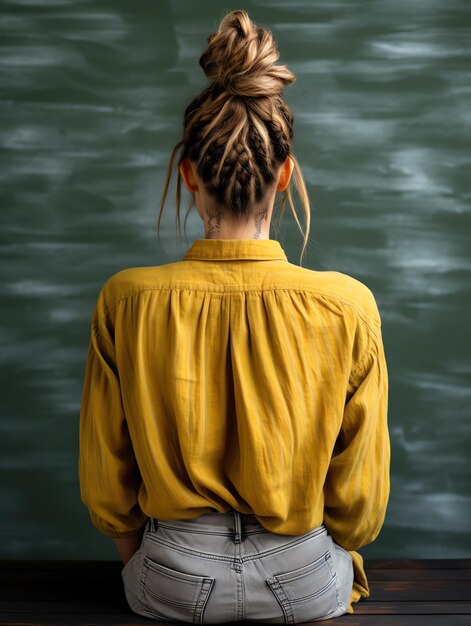 Foto mooie dread-knot-haarstijl