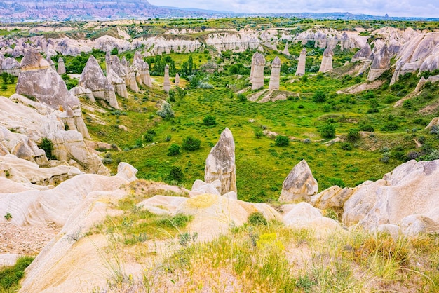 Mooie en unieke natuurlijke plek in Cappadocië Valley of Love Turkiye