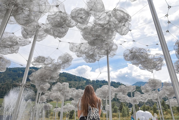 Mooie foto van een vrouwtje Kristallwelten, Wattens, Oostenrijk