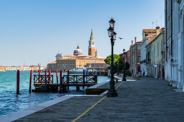 Mooie foto van het eiland Giudecca Venetië Italië