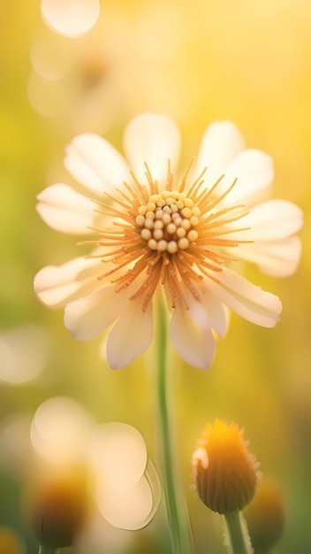 Mooie gele bloemen illustratie achtergrond