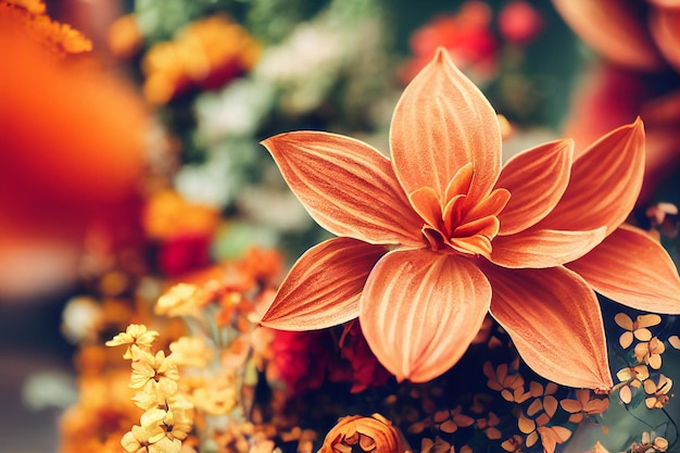 Mooie gerbera bloemen arrangement achtergrond, verschillende lente bloemen boeket behang