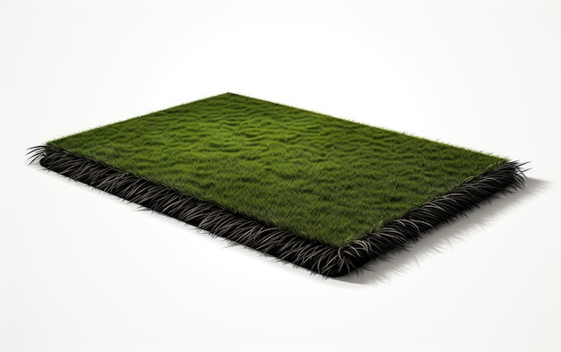 Mooie groene golfmat 3D-personage geïsoleerd op witte achtergrond