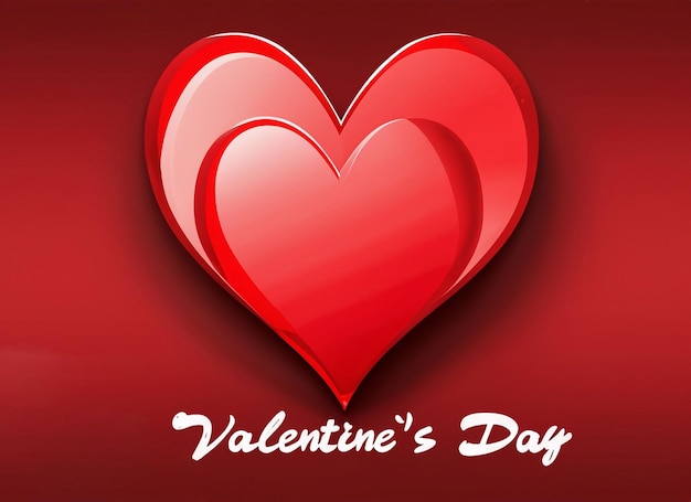 mooie hart valentines dag banner