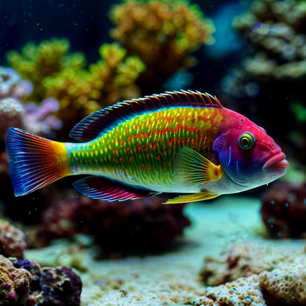 Mooie heldere aquariumvissen Vissen in helder water