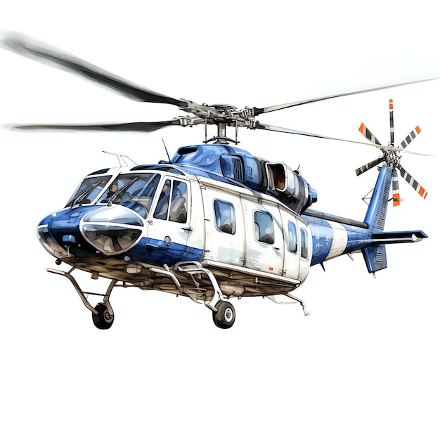 mooie helikoptervervoer clipart illustratie