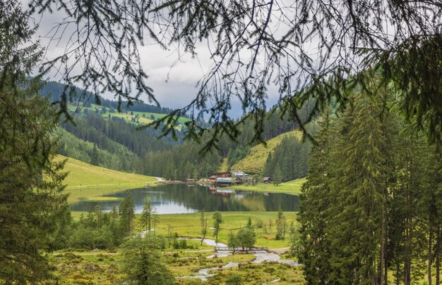 Mooie hemel landschap reisbestemming landschap berglandschap natuur