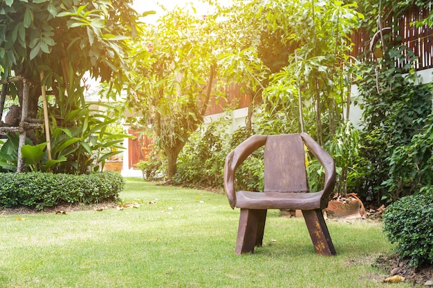 Mooie hoek van de kleine tuin