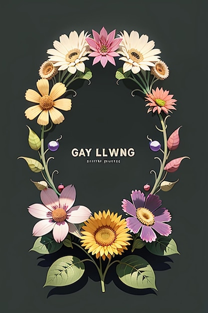 Mooie ingemaakte bloemen close-up eenvoudige achtergrond poster cover behang reclame ontwerp