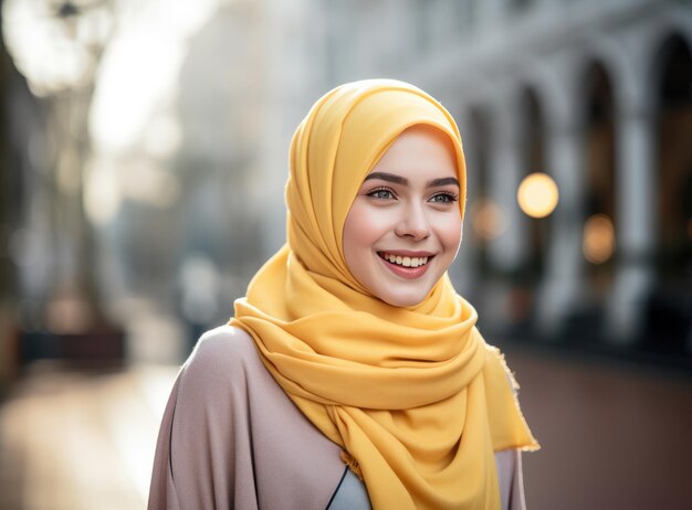 mooie jonge vrouw met hijab