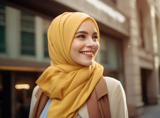 mooie jonge vrouw met hijab