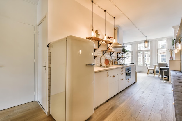 Mooie keuken in modern appartement