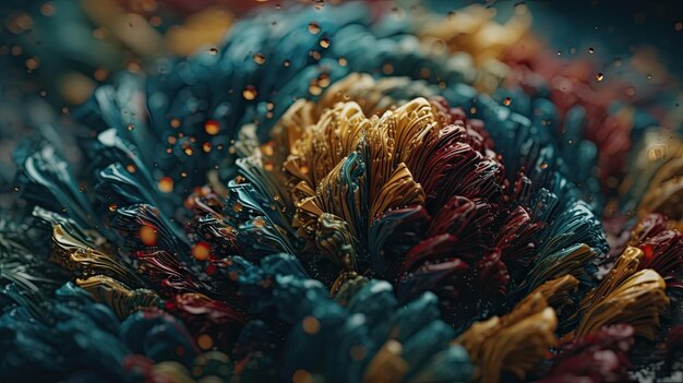Mooie kleurrijke 3d achtergronden chromatische zeshoek gefascineerd illusie mysterieuze abstract