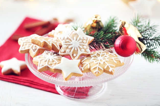 Mooie koekjes met kerstdecor