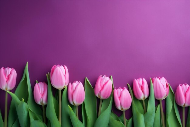 Mooie kopie achtergrond blad groene ruimte bloemen bloesem bloemen natuur lente licht generatieve AI