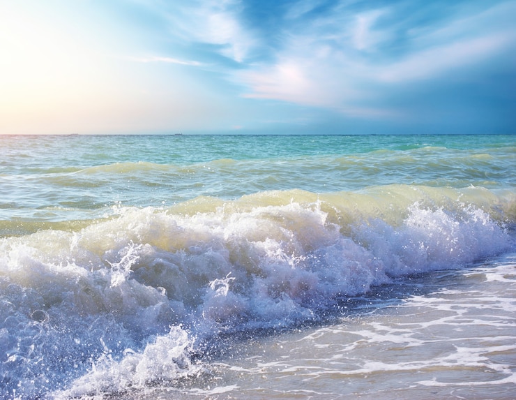 Foto mooie kust van strand overdag