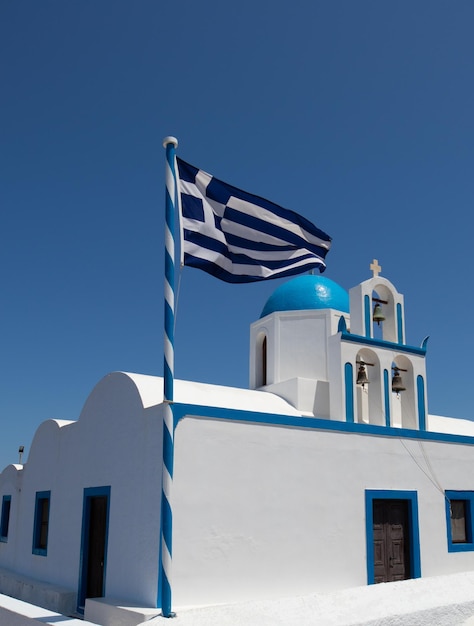 Mooie landschapsbeelden van Santorini, Griekenland