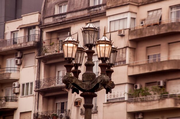 Mooie lantaarnpaal in Buenos Aires Argentinië