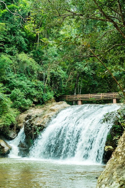 Mooie Mae Sa-waterval in Chiang Mai, Thailand