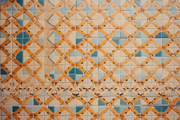 Mooie Marokkaanse tegelsmuur voor achtergrond