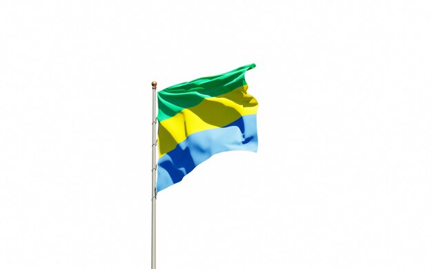 Mooie nationale vlag van Gabon