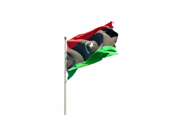 Mooie nationale vlag van Libië
