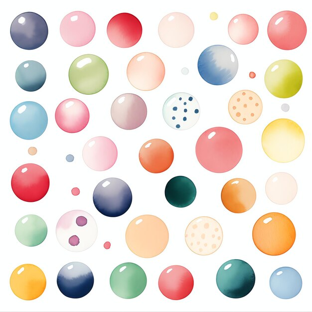 mooie Polka dot patroon clipart illustratie