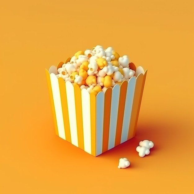 Mooie popcorn afbeelding illustratie