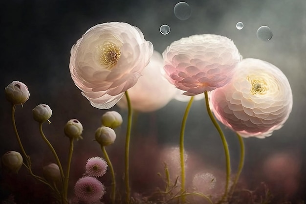 Mooie ranunculus bloemen close-up