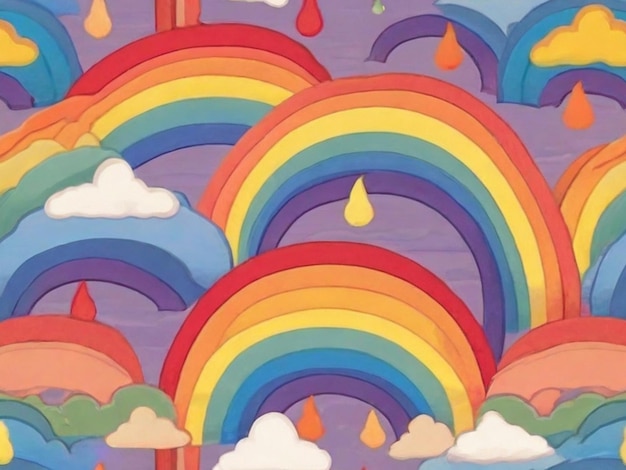 Mooie regenboog in de lucht achtergrond lucht