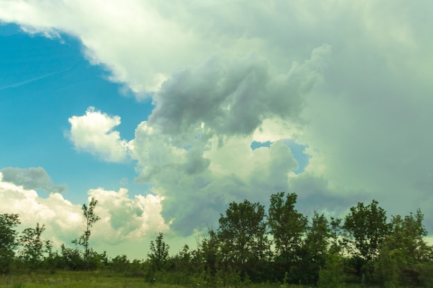 Foto mooie regenwolken