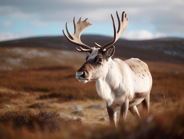 Mooie rendieren in het wild en in vrijheid