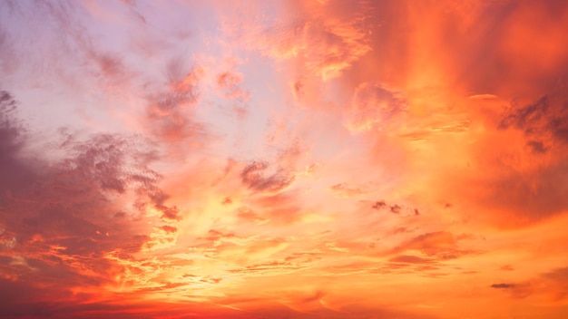 Mooie rode hemelzonsondergang als achtergrond