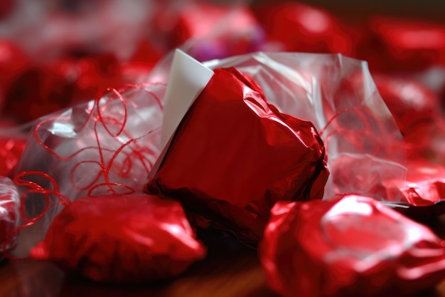 Foto mooie snoepjes als cadeau voor elke gelegenheid op de tafel.