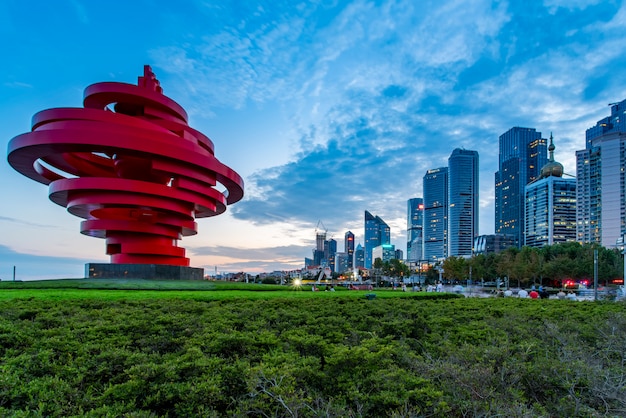 Mooie stadsgebouwen in Qingdao