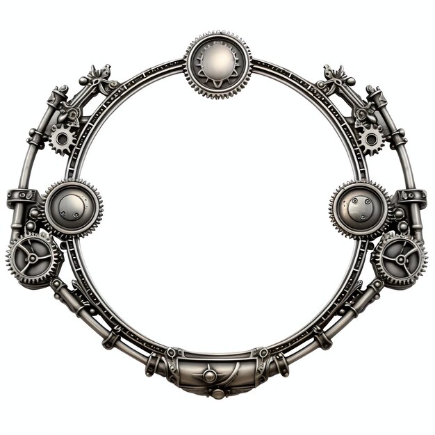 mooie steampunk frame clipart illustratie