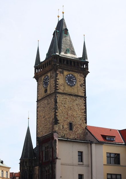 Mooie straat in Praag reisfoto