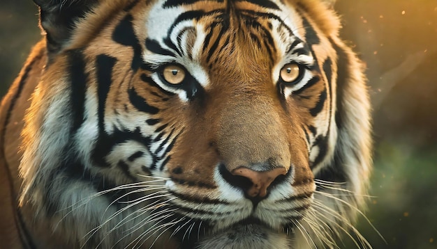 Mooie tijger in de wilde natuur Afrikaans dier Safari en dieren in het wild