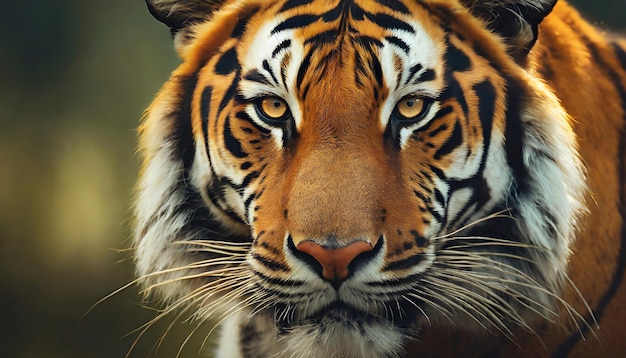 Mooie tijger in de wilde natuur Afrikaans dier Safari en dieren in het wild