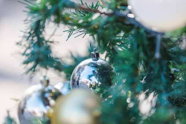 Mooie traditionele kerstdecor close-up