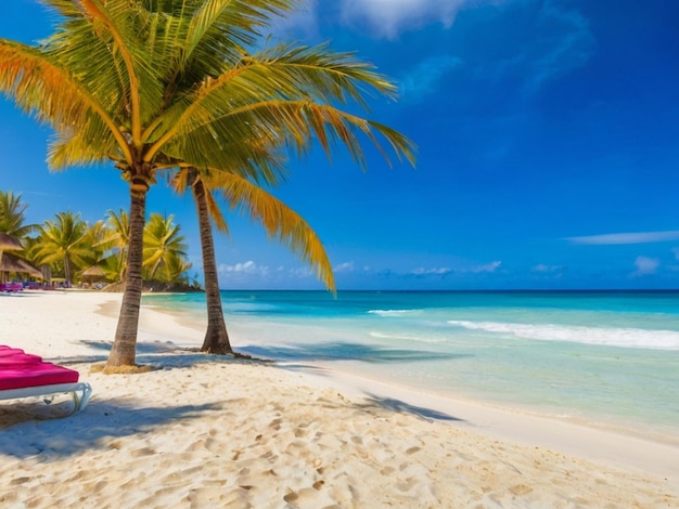 Mooie tropische strand- en zeevakantie achtergrond