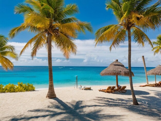 Mooie tropische strand- en zeevakantie achtergrond