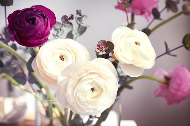 Mooie verse ranunculus bloemen close-up