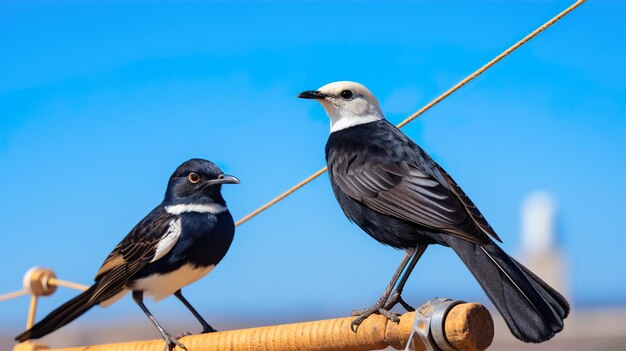 Mooie vogels hd 8k behang stock fotografische afbeelding