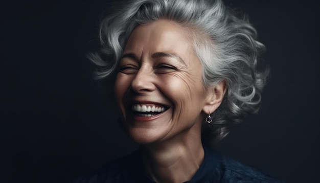 Mooie vrouwen van middelbare leeftijd glimlachen