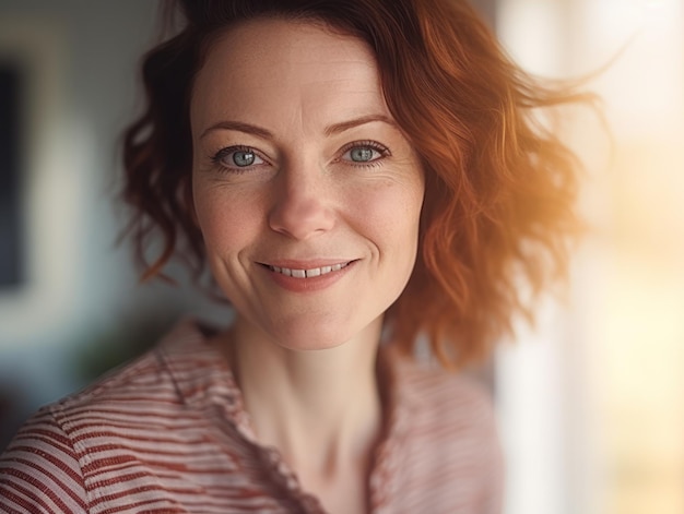 Foto mooie vrouwen van middelbare leeftijd glimlachen