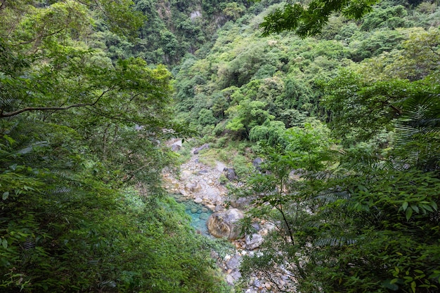 Mooie watervijver rivier in Hualien taroko Gorge