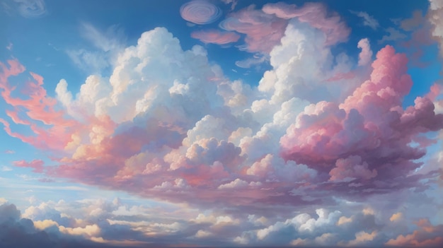 Mooie Wolken Illustratie