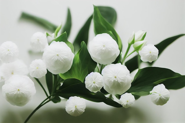 Foto mooie zachte witte close-up bloemen achtergrond